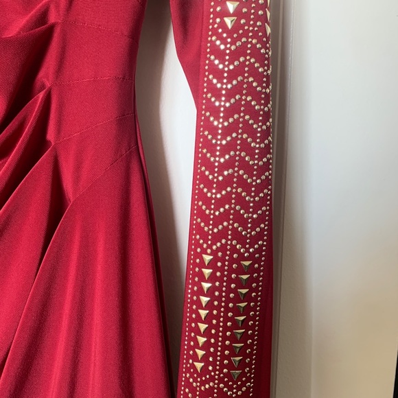 Guess Studded Ruched Sheath Dress - Holiday Dress - Picture 3 of 4